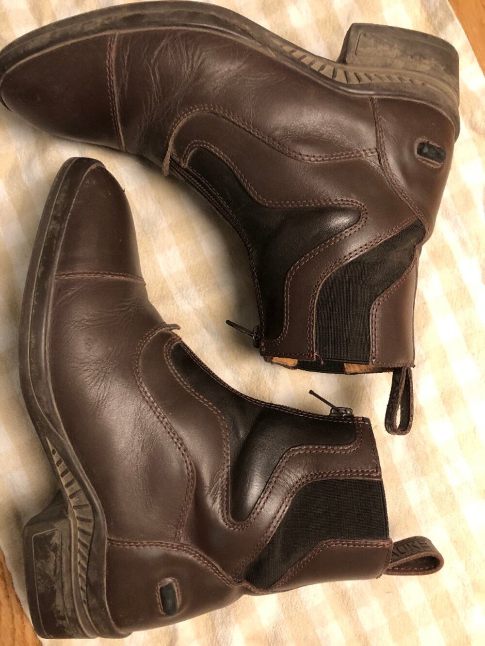Auken Brown Leather Riding Paddock Boots US 6 EU 37